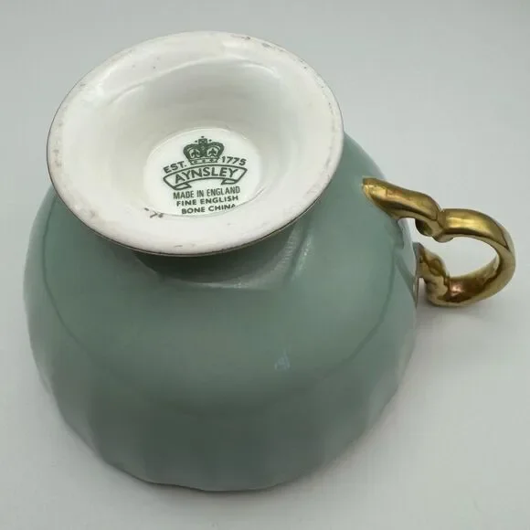 Vintage Aynsley English Bone China Tea Cup & Saucer - Orchard Fruit pattern - Picture 5 of 9